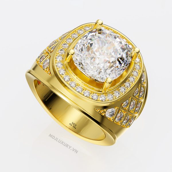 Nhẫn Nam Vàng Trắng 18K – Nhẫn Nam Đẹp – NN238