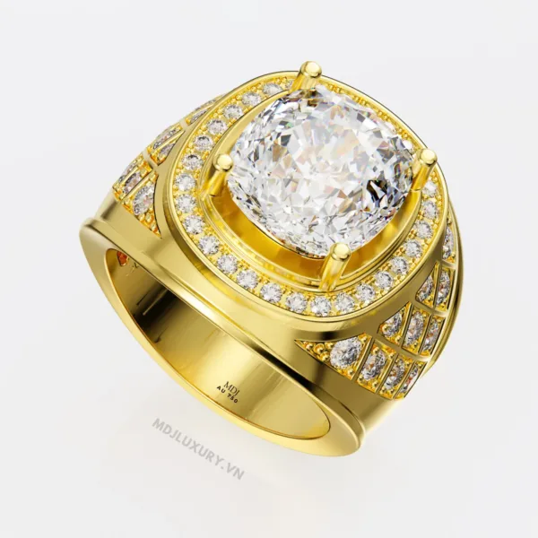 Nhẫn Nam Vàng Trắng 18K – Nhẫn Nam Đẹp – NN238