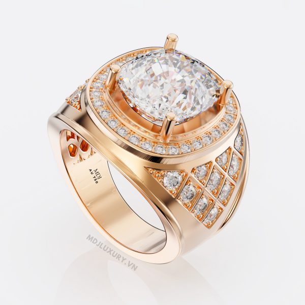 Nhẫn Nam Vàng Trắng 18K – Nhẫn Nam Đẹp – NN238