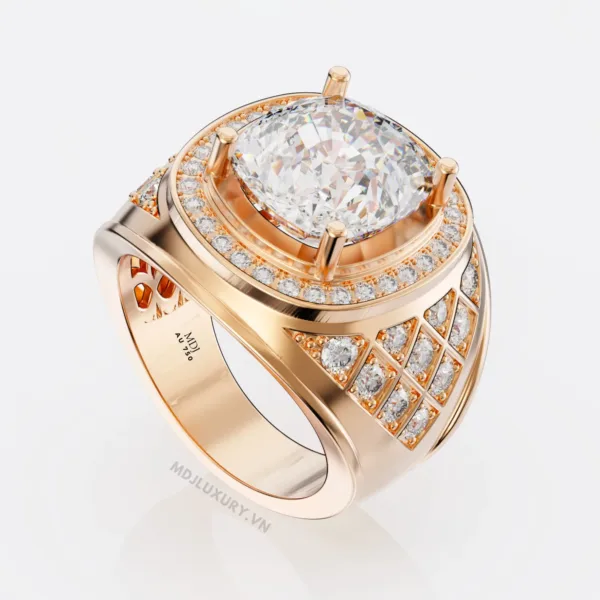 Nhẫn Nam Vàng Trắng 18K – Nhẫn Nam Đẹp – NN238