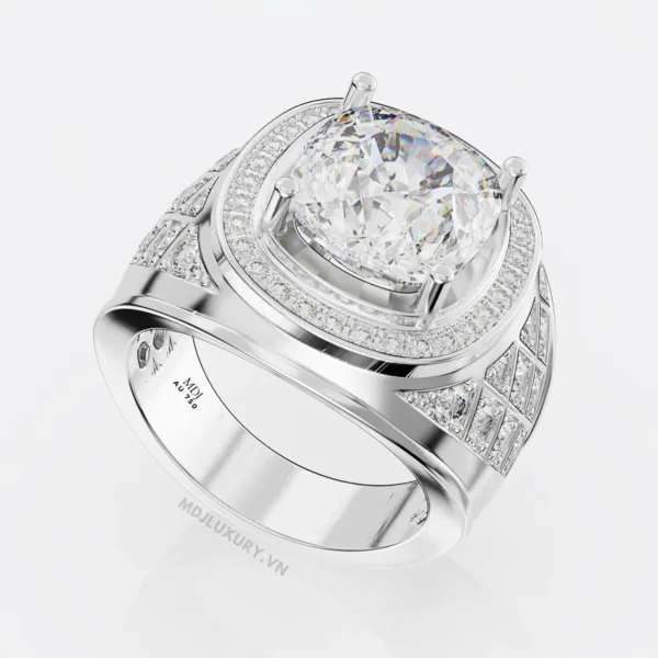 Nhẫn Nam Vàng Trắng 18K – Nhẫn Nam Đẹp – NN238