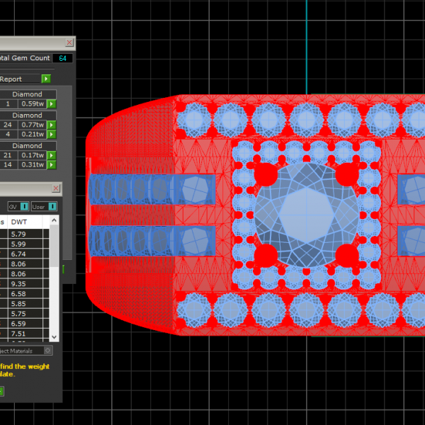 Nhẫn Nam Vàng Trắng Italy 18K – NN239
