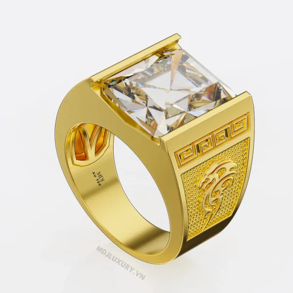 Nhẫn Nam Vàng Trắng 18K NN243