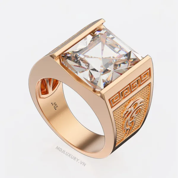 Nhẫn Nam Vàng Trắng 18K NN243