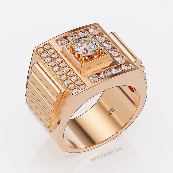 Nhẫn Nam Vàng Trắng 18K NN245
