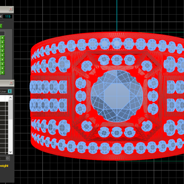 Nhẫn Nam Vàng Trắng 18K NN248
