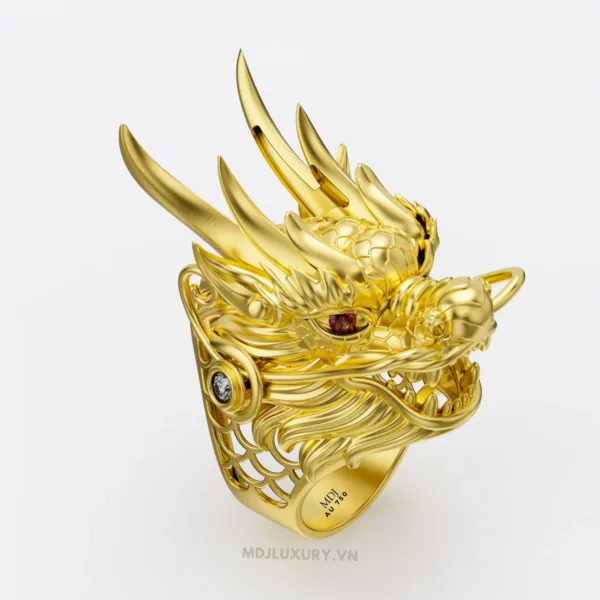 Nhẫn Nam Rồng Vàng 18K NN250
