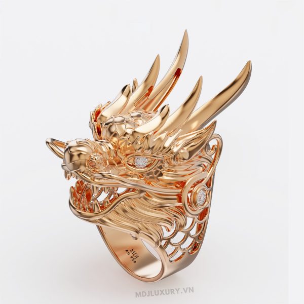 Nhẫn Nam Rồng Vàng 18K NN250