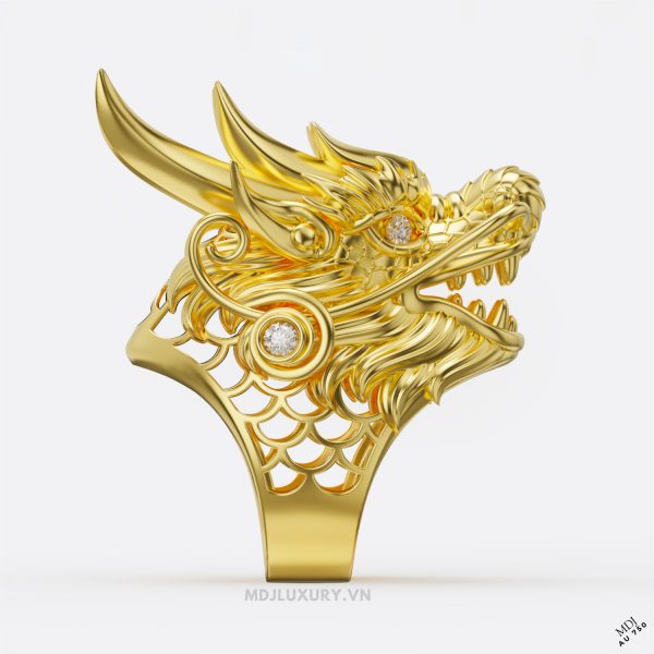 Nhẫn Nam Rồng Vàng 18K NN250