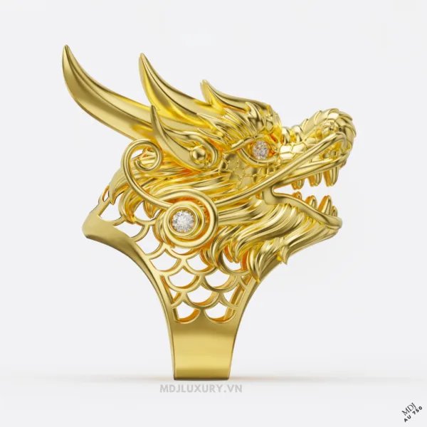 Nhẫn Nam Rồng Vàng 18K NN250