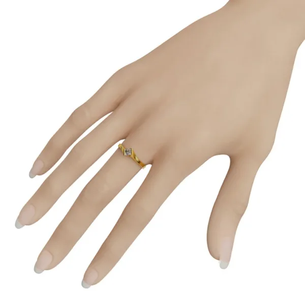 Nhẫn cầu hôn vàng tây MDJ NNU111