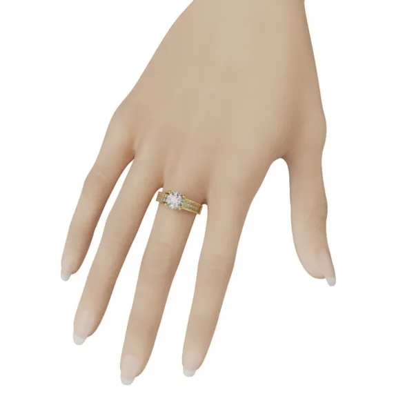 Nhẫn cầu hôn kim cương Tiffany MDJ NNU113