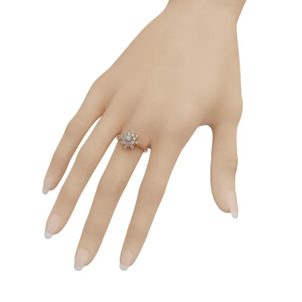 Nhẫn Cầu Hôn Vàng Hồng Hà Nội -  MDJ NNU91