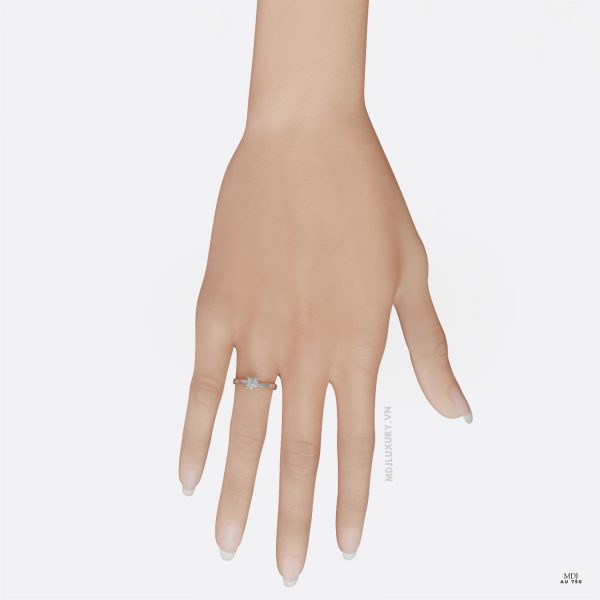 Nhẫn Cầu Hôn Vàng Hồng Cao Cấp Hà Nội MDJ NNU99