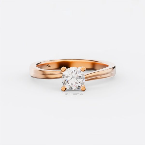 Nhẫn Cầu Hôn Vàng Hồng Cao Cấp Hà Nội MDJ NNU99