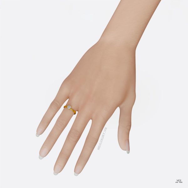 Nhẫn Cầu Hôn Vàng Hồng Cao Cấp Hà Nội MDJ NNU99