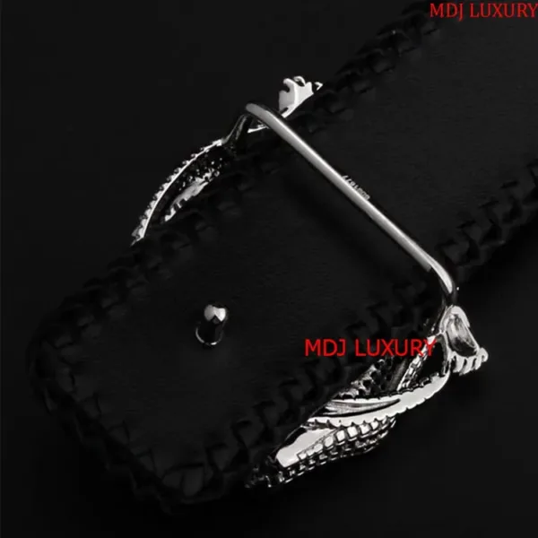 Mặt Thắt Lưng Bạc Ý Crocodile - Thắt Lưng Cao Cấp TL17