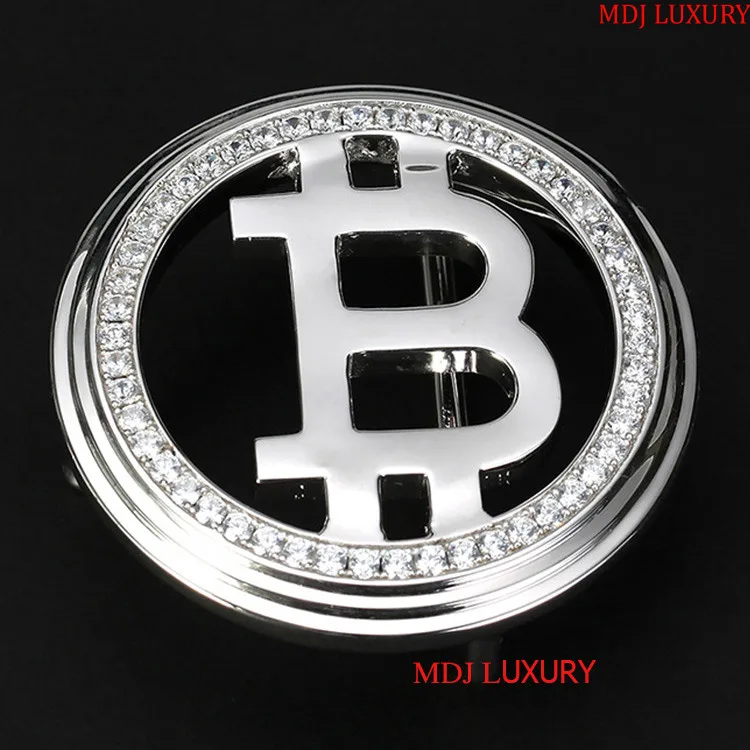 Mặt thắt lưng Bitcoin bạc 925 - TL23CD