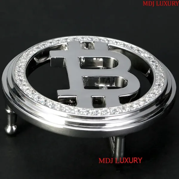 Mặt thắt lưng Bitcoin bạc 925 - TL23CD