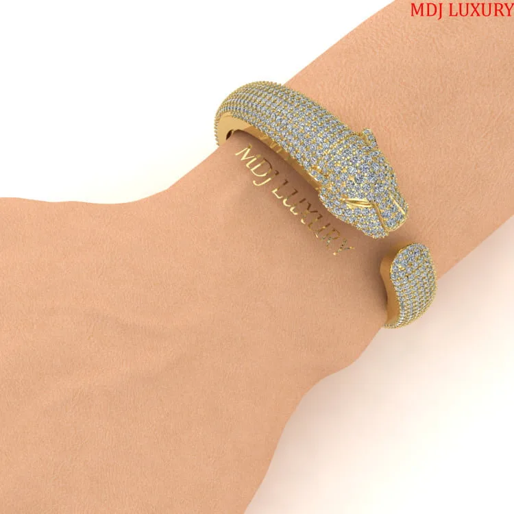Lắc tay nam vàng trắng - Lắc tay mặt báo 14K, 18K LTN03