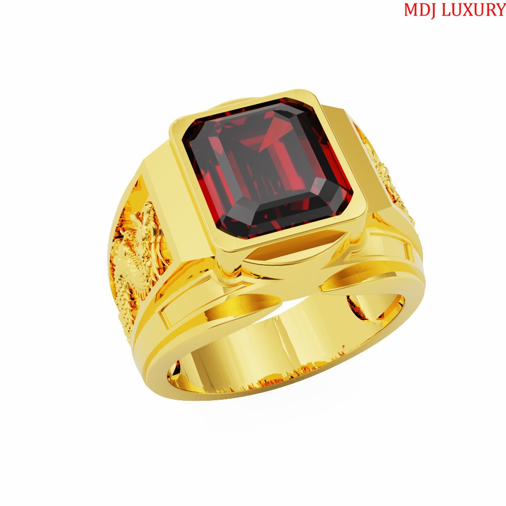 Nhẫn Nam Vàng Trắng Đính Kim Cương Moissanite - Vàng Trắng 10k - Mã 1155  Luxury HN