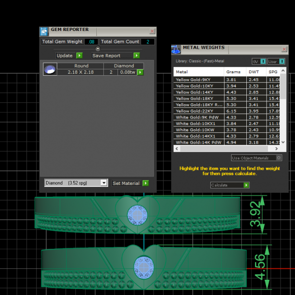 Nhẫn Cưới Kim Cương Nhân Tạo NC135