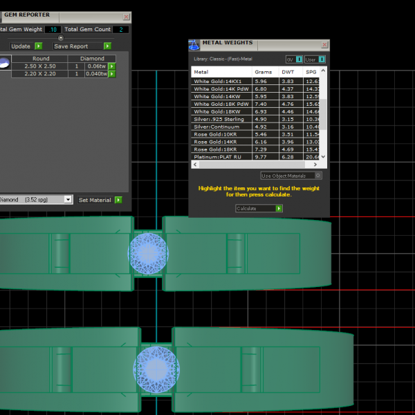 Nhẫn cưới vàng tây NC43