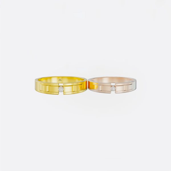 Nhẫn cưới vàng tây NC43