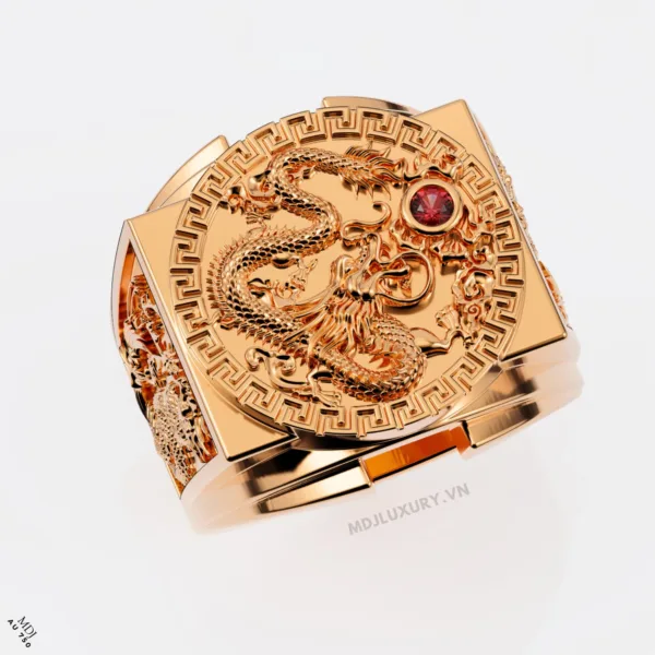 Nhẫn Nam Rồng Đẹp NN167