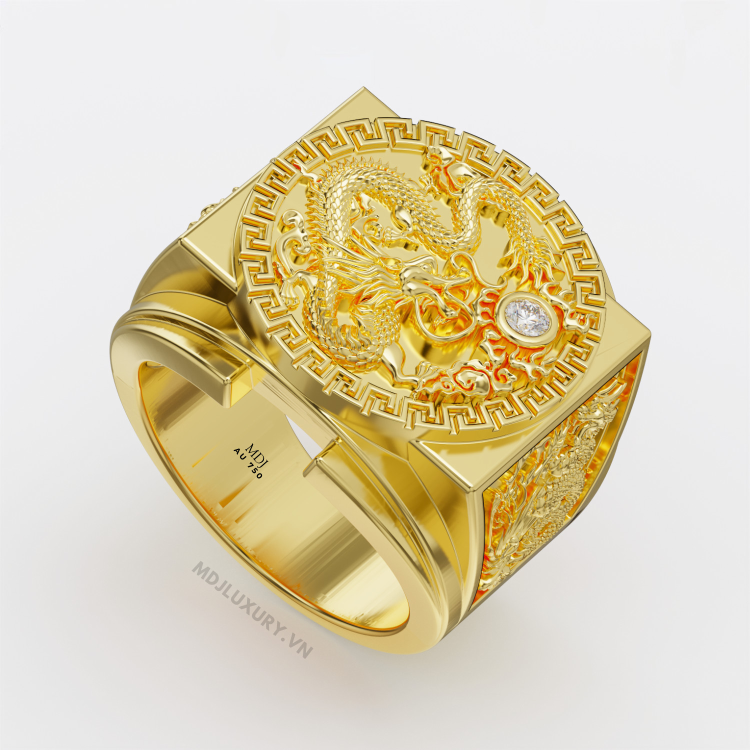 Nhẫn Nam Rồng Đẹp NN167