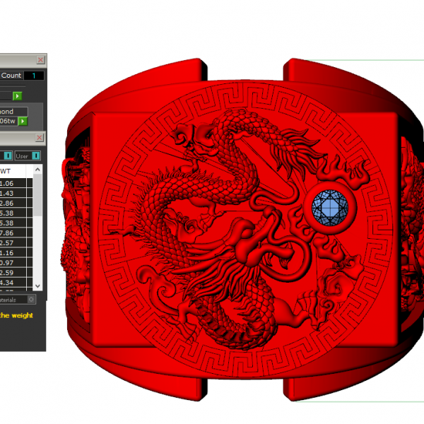 Nhẫn Nam Rồng Đẹp NN167