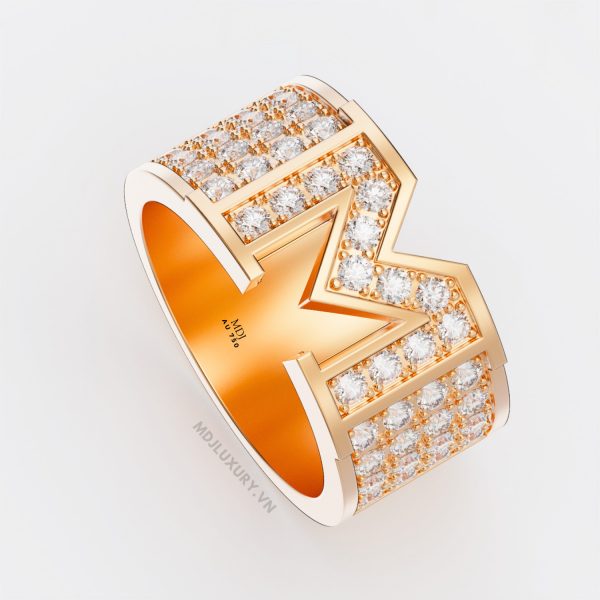 Nhẫn vàng nam chữ M NN179