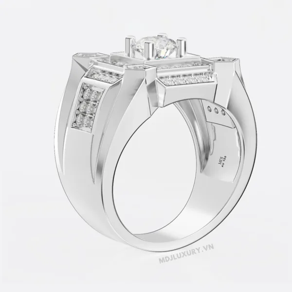 Nhẫn nam vàng trắng 10k – 18K NN203
