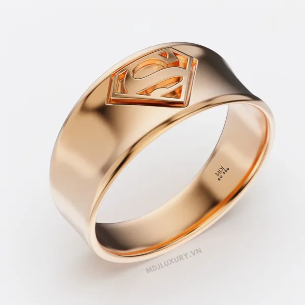 Nhẫn Nam superman vàng 18K – MDJ NN255