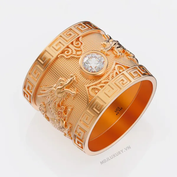 Nhẫn nam song song vàng 18K – MDJ NN262