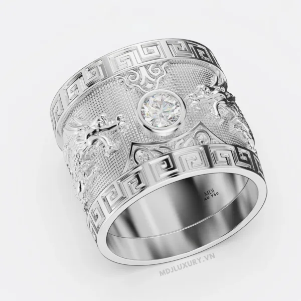Nhẫn nam song song vàng 18K – MDJ NN262
