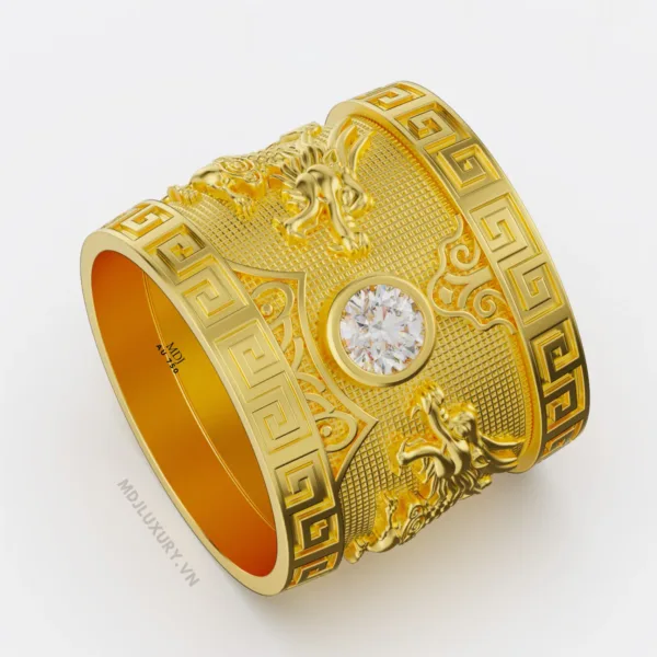 Nhẫn nam song song vàng 18K – MDJ NN262