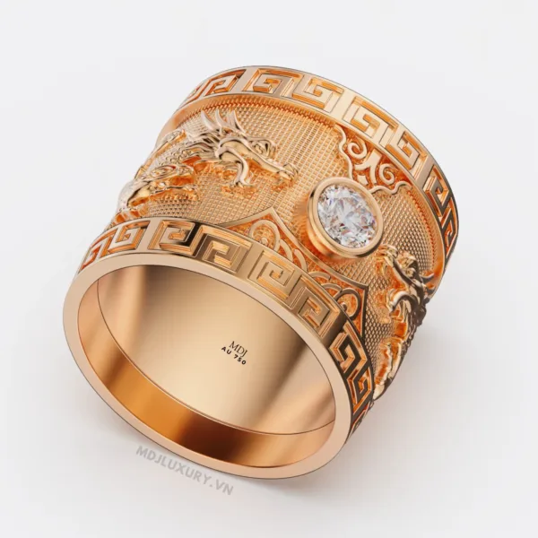 Nhẫn nam song song vàng 18K – MDJ NN262