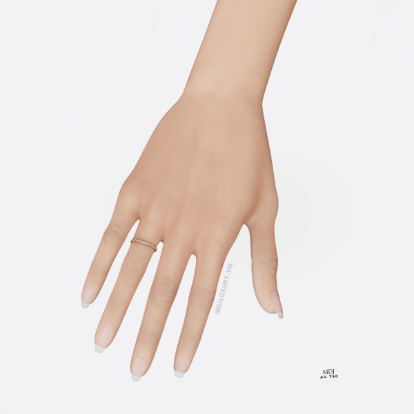 Nhẫn Cầu hôn vàng hồng nữ  MDJ NNU126