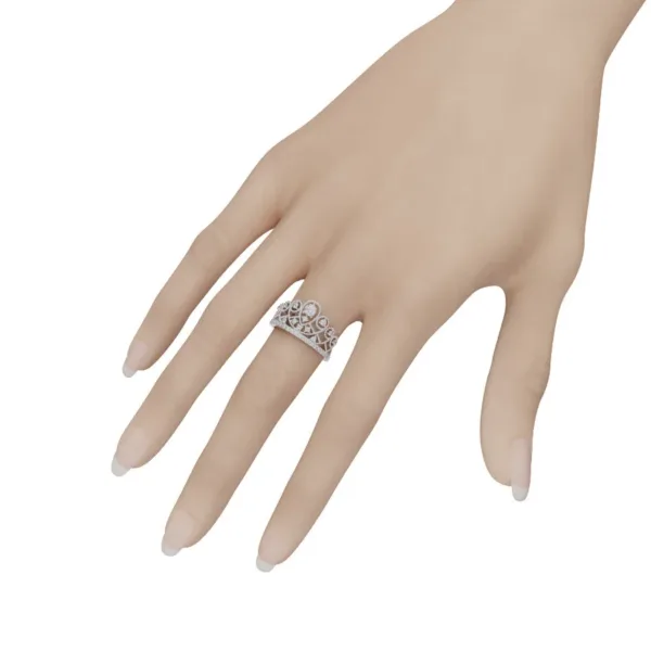 Nhẫn Đính Hôn Duyên Dáng Vàng Trắng MDJ NNU145