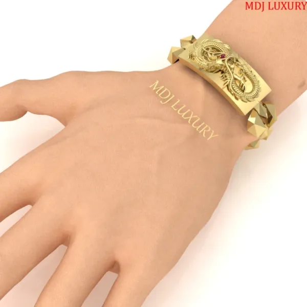 Lắc tay Rồng Cho Nam Vàng18K - Lắc tay MDJ LTN10