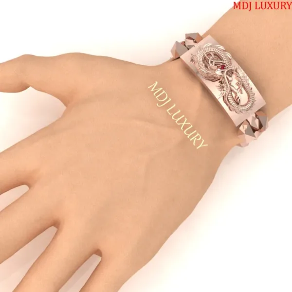 Lắc tay Rồng Cho Nam Vàng18K - Lắc tay MDJ LTN10