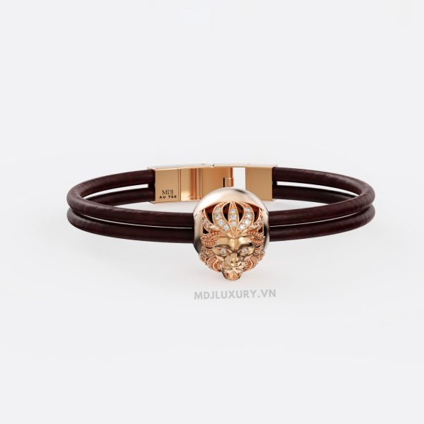 Lắc tay Sư Tử Cho Nam Vàng18K – Lắc tay MDJ LTN11