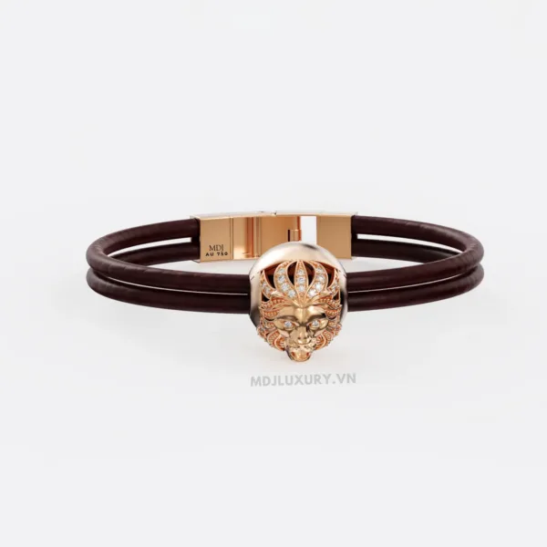 Lắc tay Sư Tử Cho Nam Vàng18K – Lắc tay MDJ LTN11