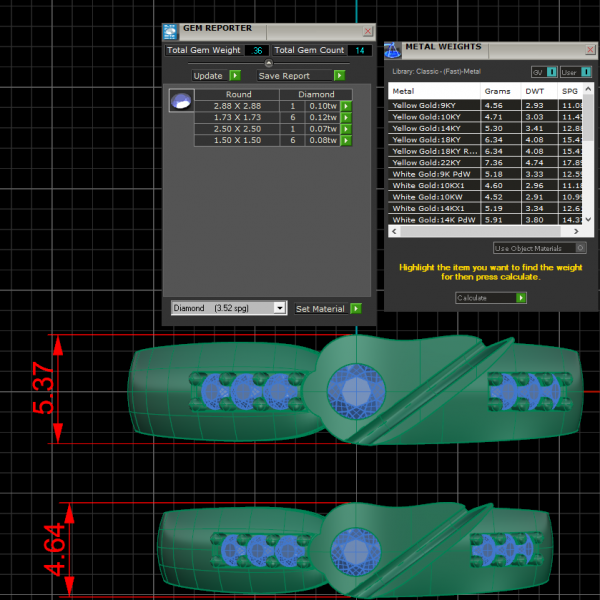 Nhẫn cưới vàng trắng mẫu thiết kế cao cấp NC37