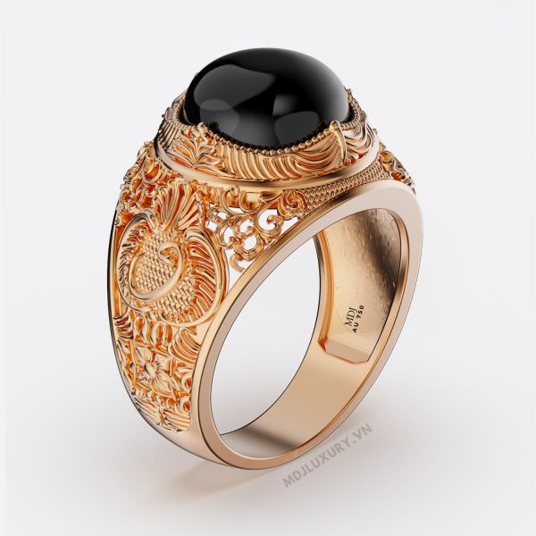 Nhẫn Vàng Nam 18K Đá Ruby thiên nhiên cao cấp – NN133