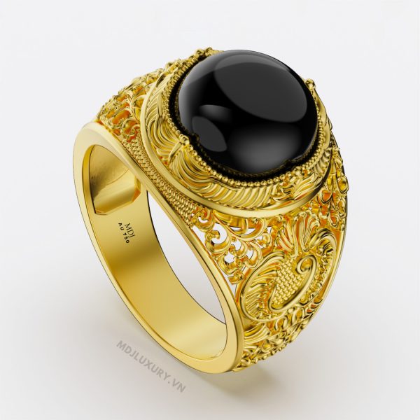 Nhẫn Vàng Nam 18K Đá Ruby thiên nhiên cao cấp – NN133