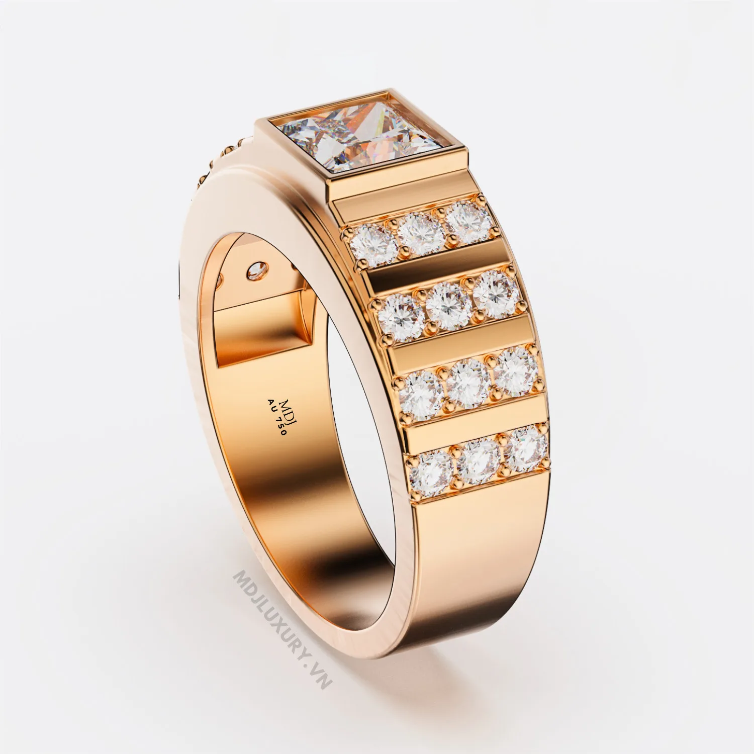Nhẫn Vàng Nam MDJ thiết kế NN172