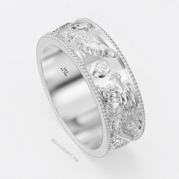 Nhẫn Nam Rồng Phượng Chung Đôi – NN256