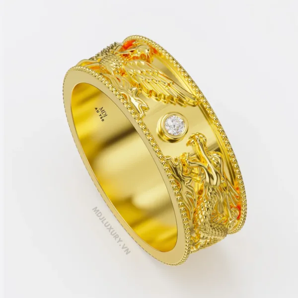 Nhẫn Nam Rồng Phượng Chung Đôi – NN256